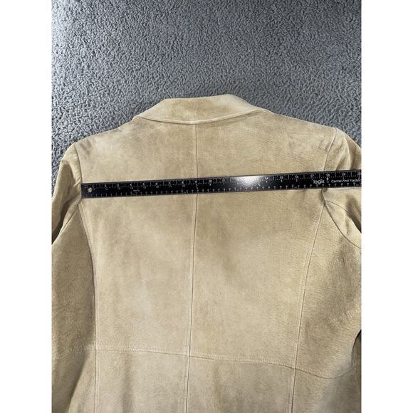 Liz Claiborne Suede Jacket Women 14W 3 Button - Picture 6 of 15
